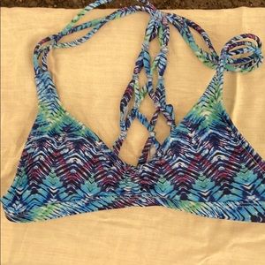 Cute blue bikini top